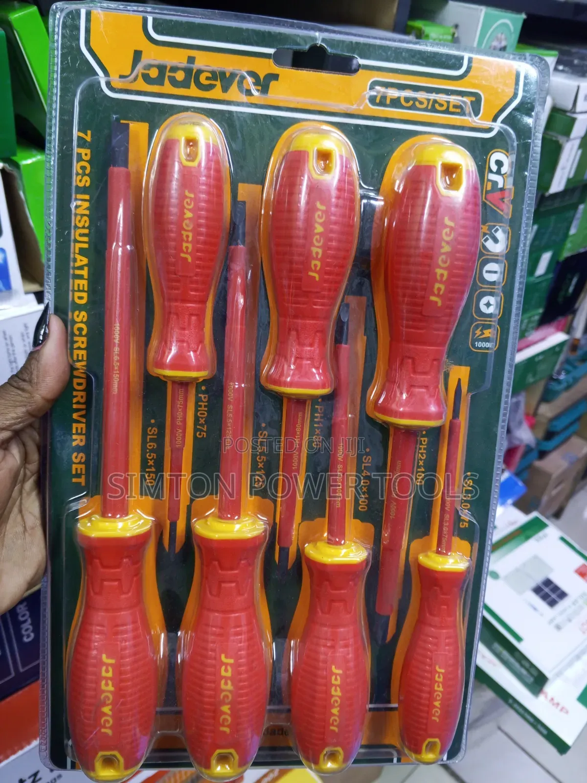 Insulated 7-Piece Jadever Screwdriver Set