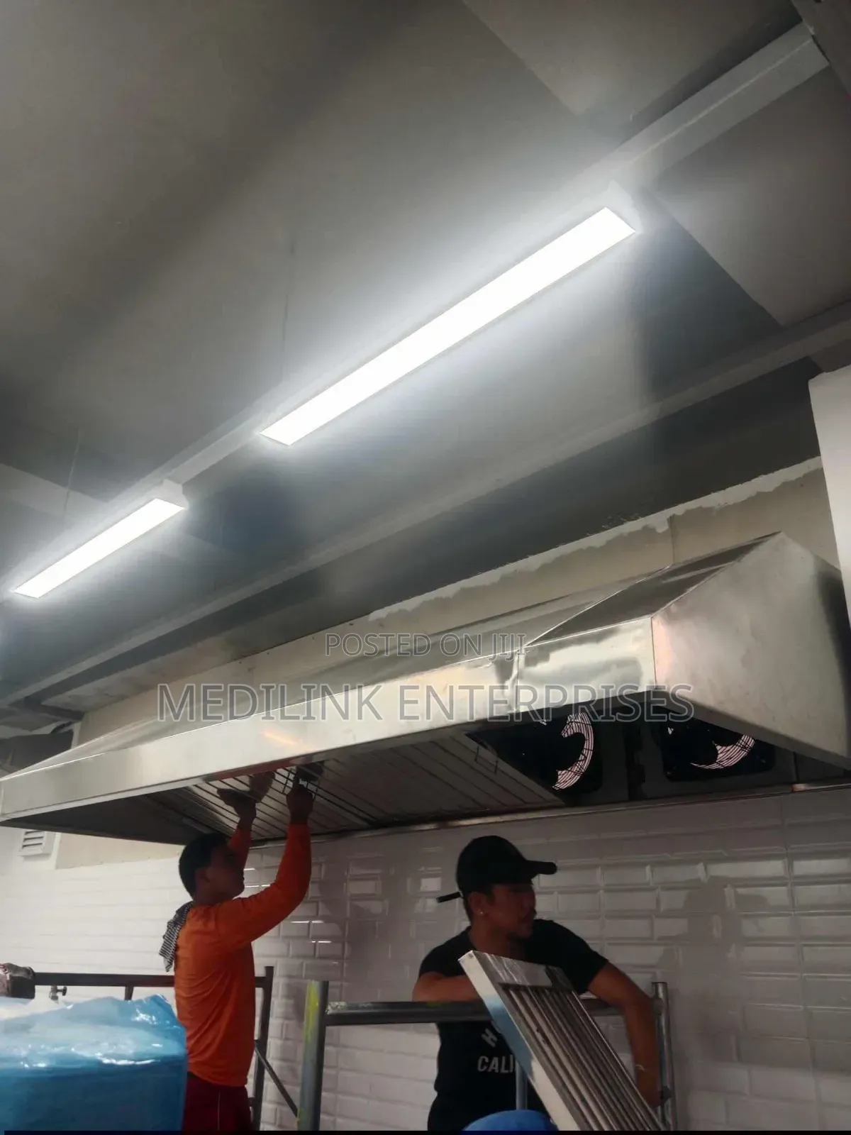 H.M.Stainless Steel 7ft Commercial Hood+Installation