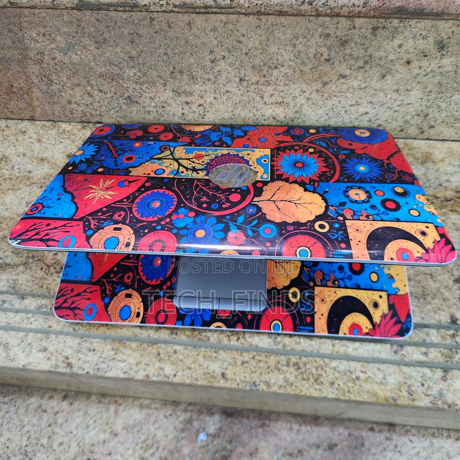 Vibrant, Colorful Botanical Vinyl Laptop Skin Sticker.