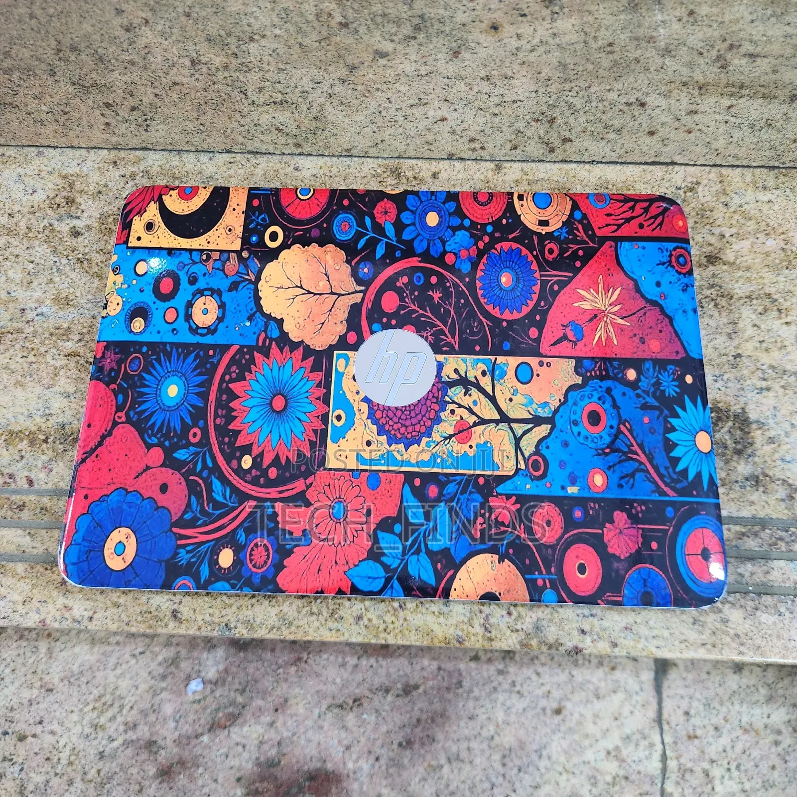 Vibrant, Colorful Botanical Vinyl Laptop Skin Sticker.
