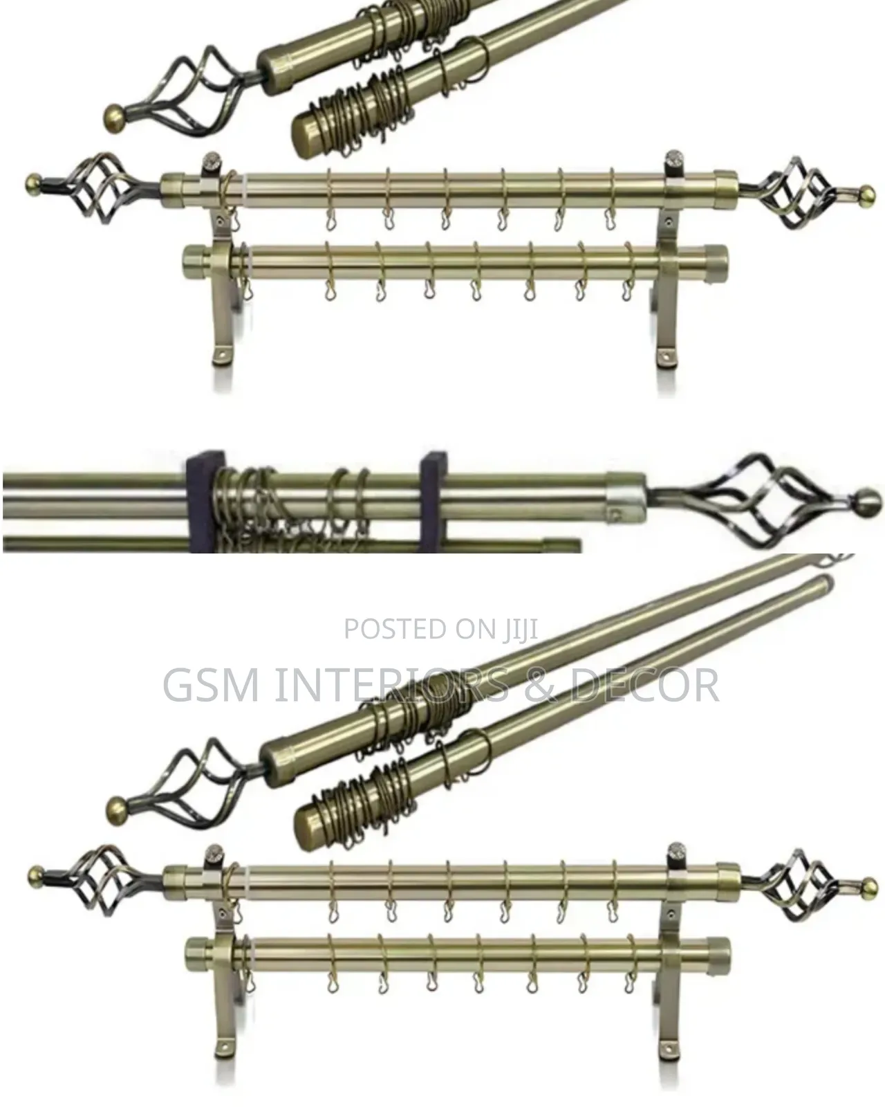 Curtain Rods Available in Various Colours