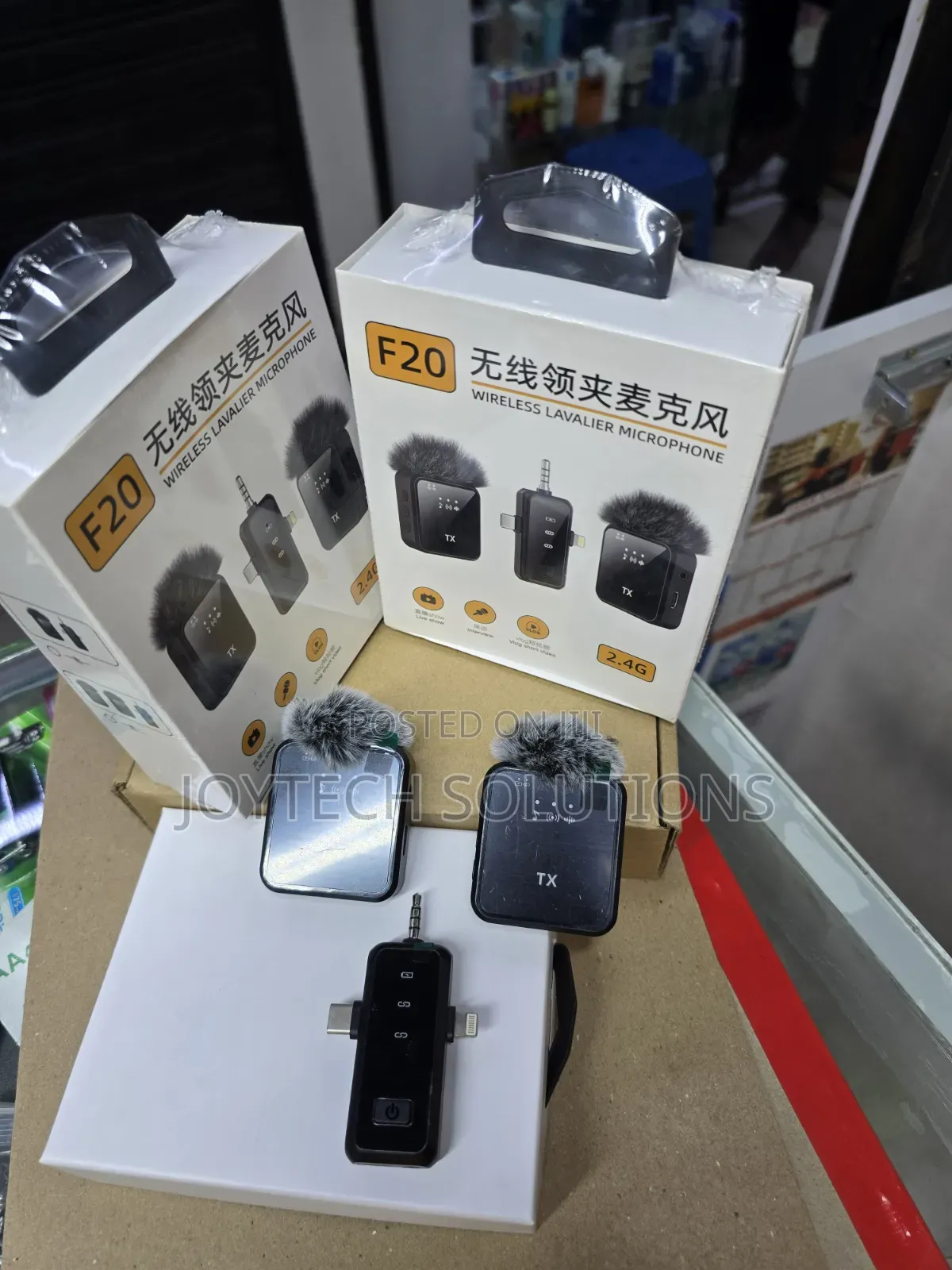 Wireless Lavalier Mic F20 – Noise Reduction, Long Battery, Phone Rec