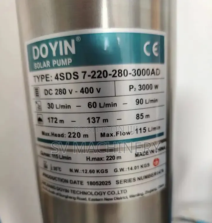 Heavy Duty Doyin Hybrid Pump Ac /Dc 3000w (4.0hp)