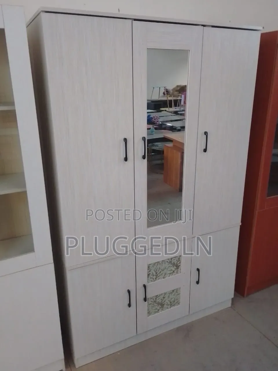 3-Door Wooden Wardrobe Cabinet