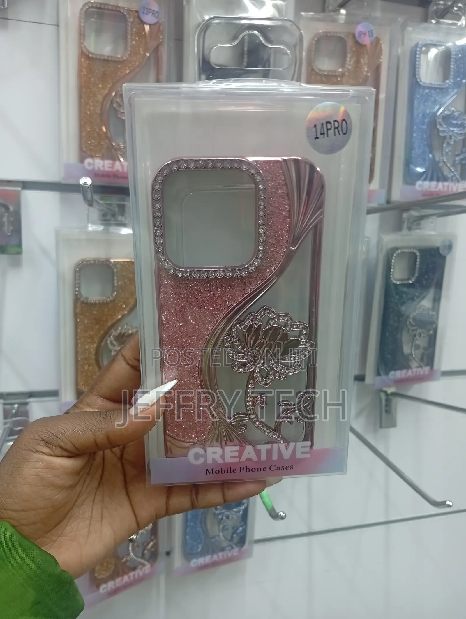 iPhone 14 Pro Lotus Flower Design Case