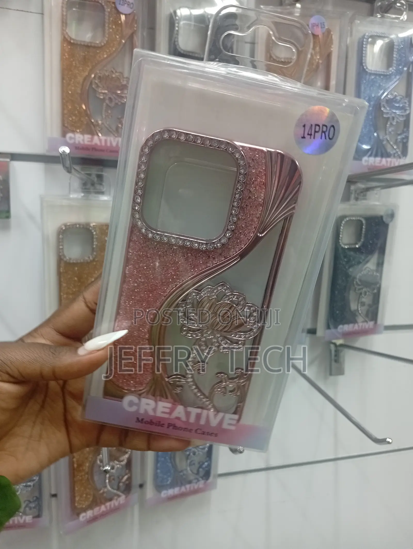 iPhone 14 Pro Lotus Flower Design Case