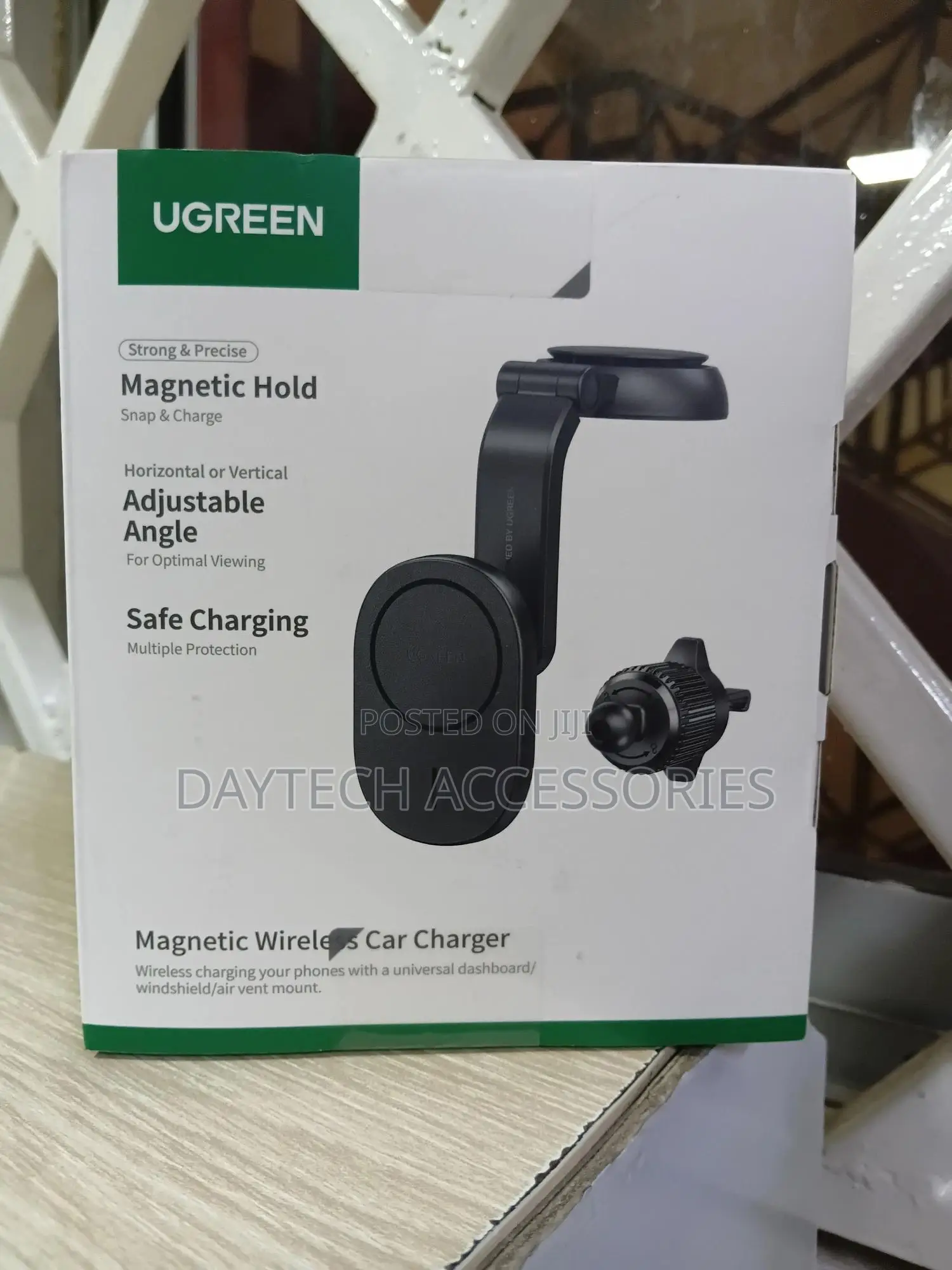 Ugreen Magnetic Car Wireless Charger Phone Mount- Cd345
