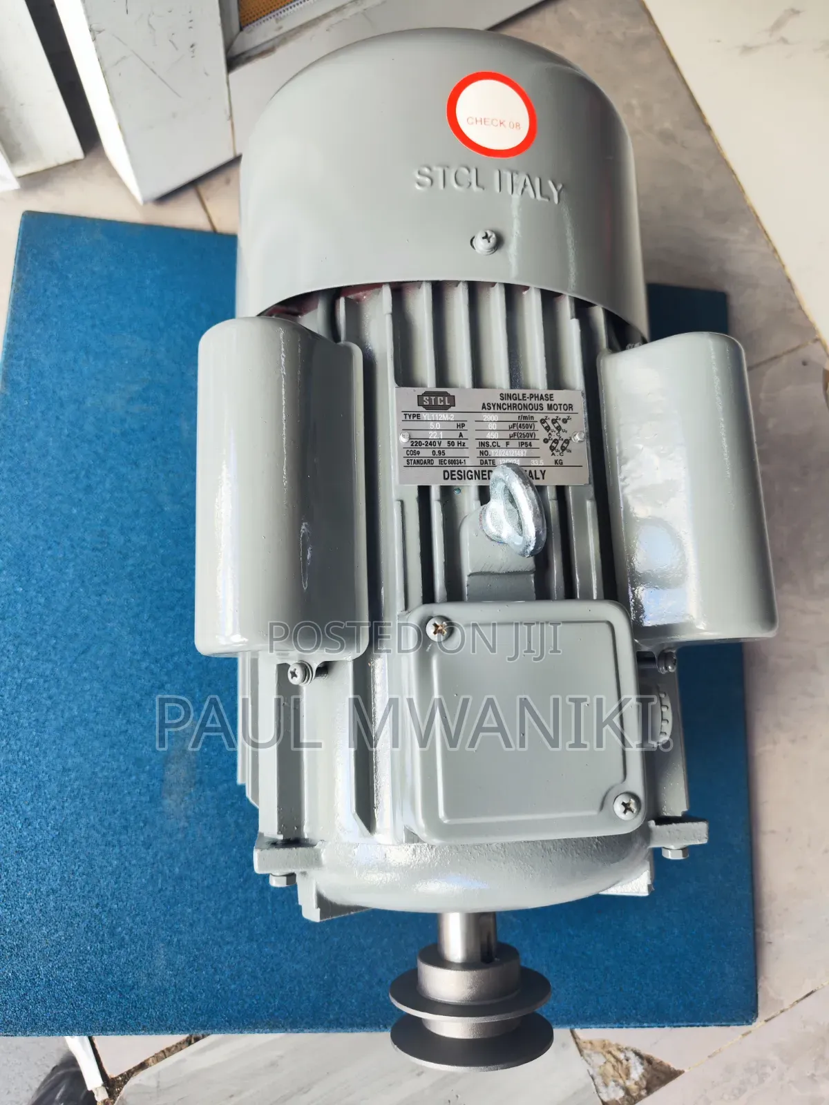 STCL Italy 5hp Single-Phase Electric Motor - High Speed (2800 Rpm)