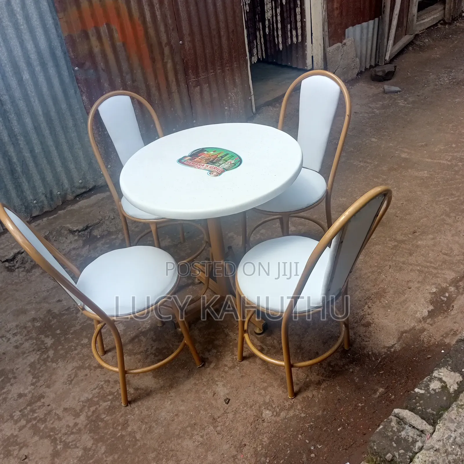 White Set With Powder Coated Finish