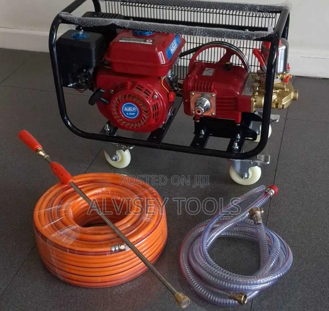 Aico Japan Trolley Sprayer Petrol 8hp Engine With Hose Pipe