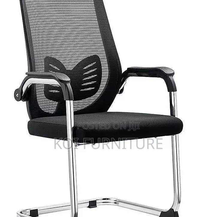 Office Chairs; Ffyt Stainless Steel Office Visitor Chair With Armrest