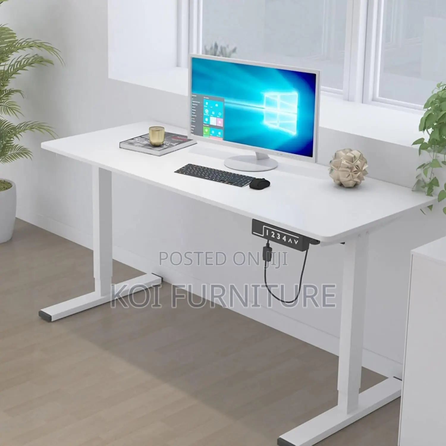 Office Desk; 1.2 Meters Olinnex Adjustable Electric Desk