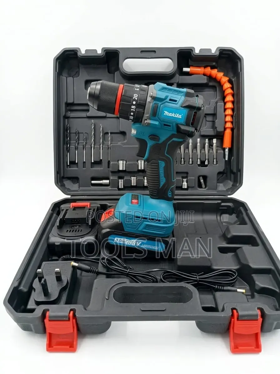 88v Brushless Cordless Impact Drill Set With Carrying Case.
