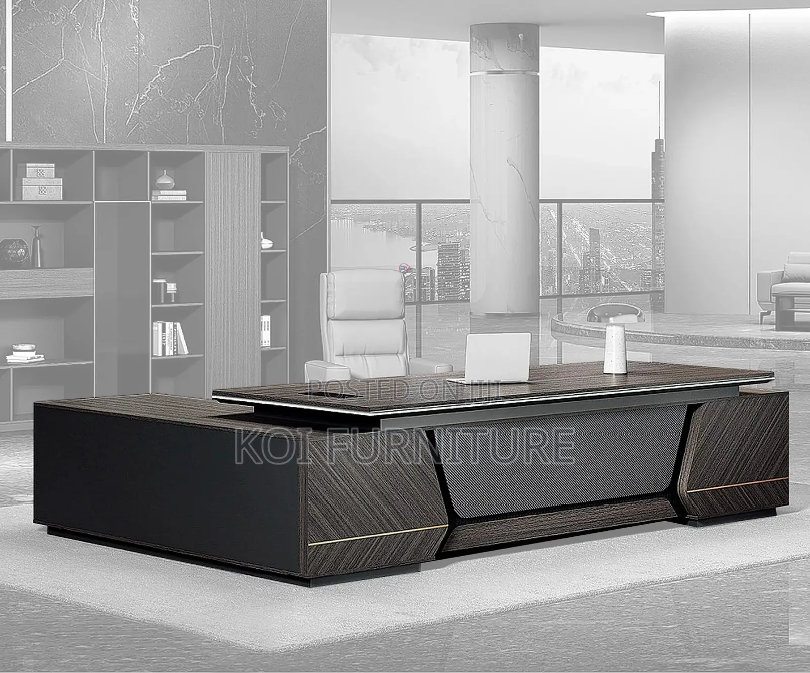 2.4 Meters Wide Executive High End Office Desk