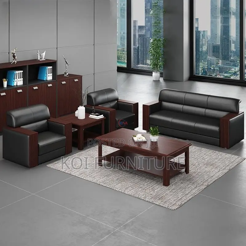 Office Sofa; Lumina 5-Seater Executive Reception Sofa Set
