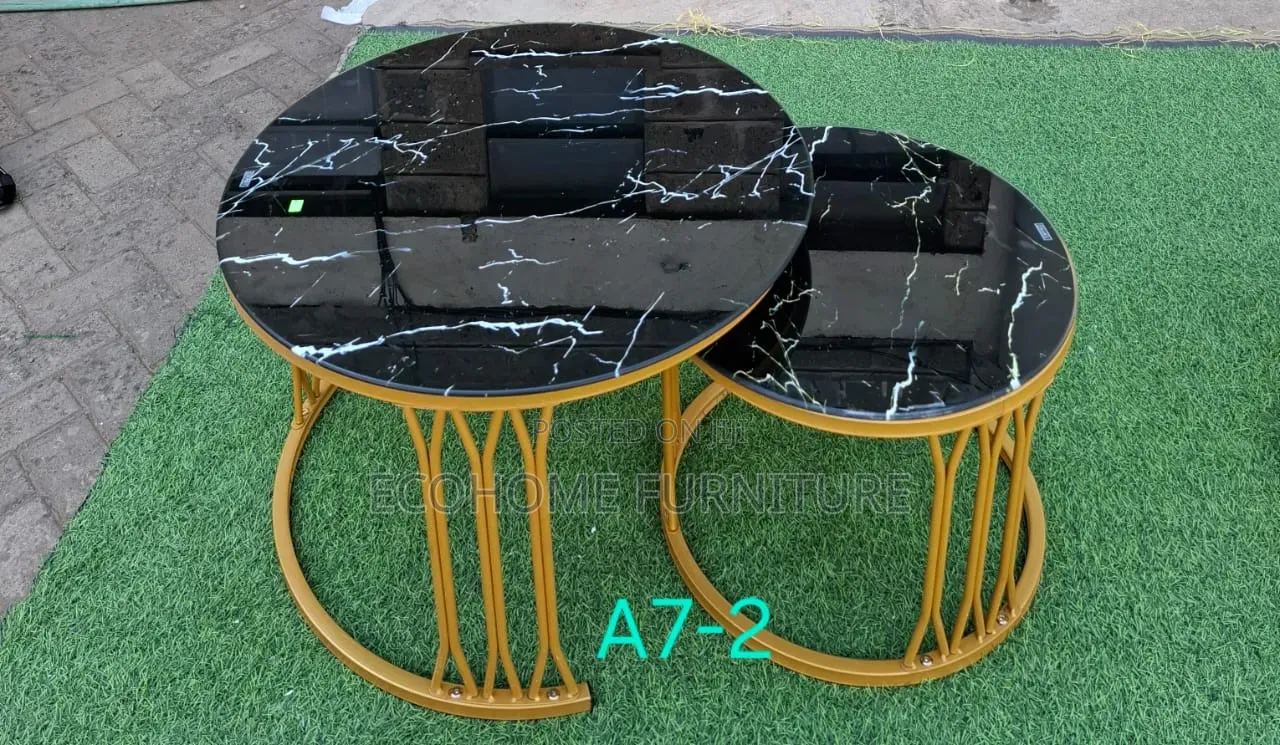 Black Marble Top Coffee Table