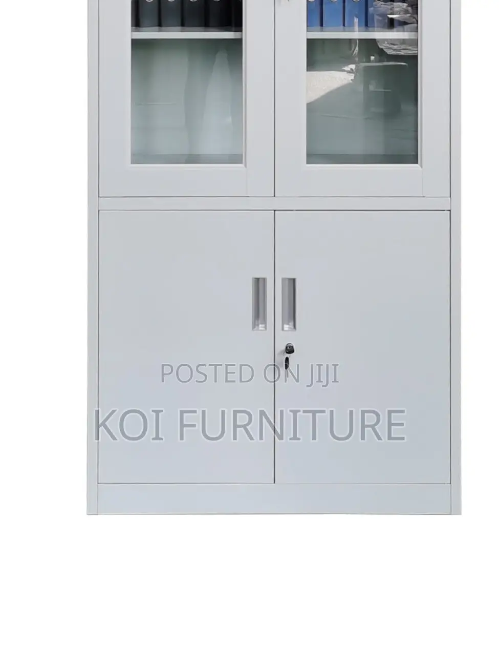 Office Cabinet; 2 Doors Executive Cabinet With Clear Glass Views