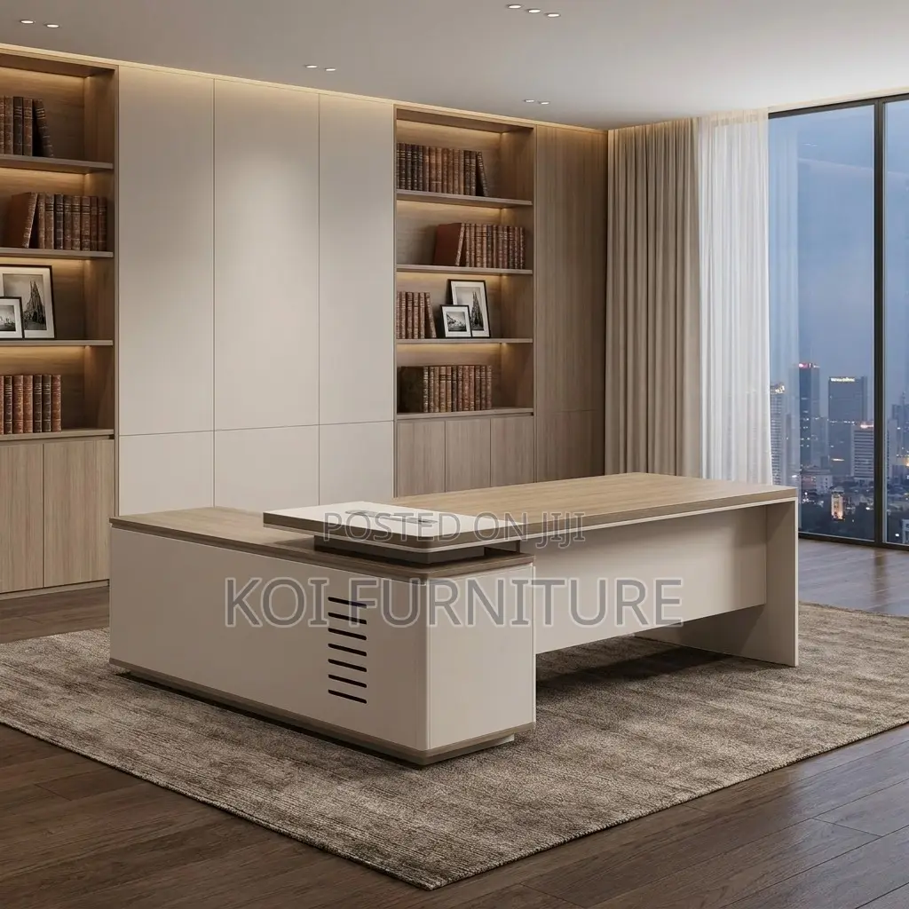 Office Desk; Morgans 1.8m Executive L-Shape Office Desk
