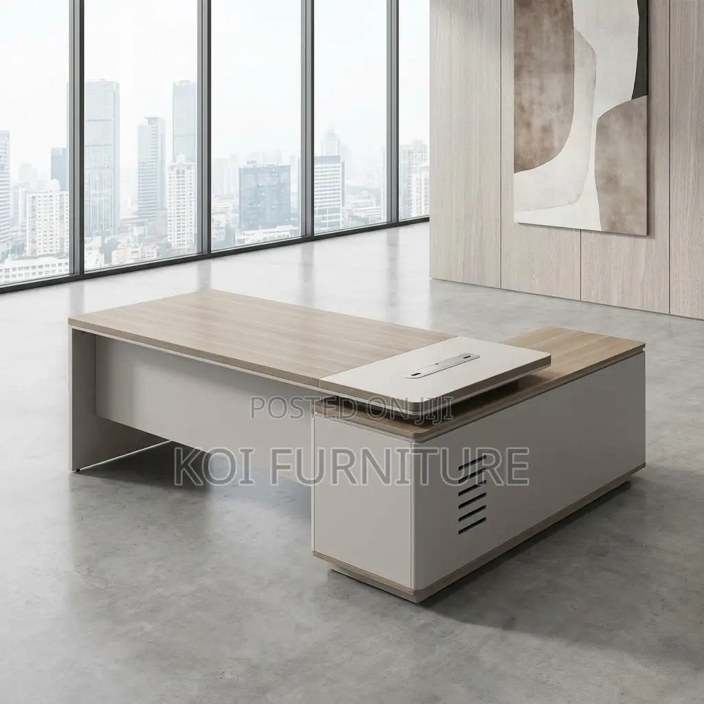 Office Desk; Morgans 1.8m Executive L-Shape Office Desk