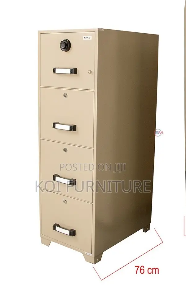 Office Cabinet; Fire Resistant 4 Drawer File Cabinet With With Locks