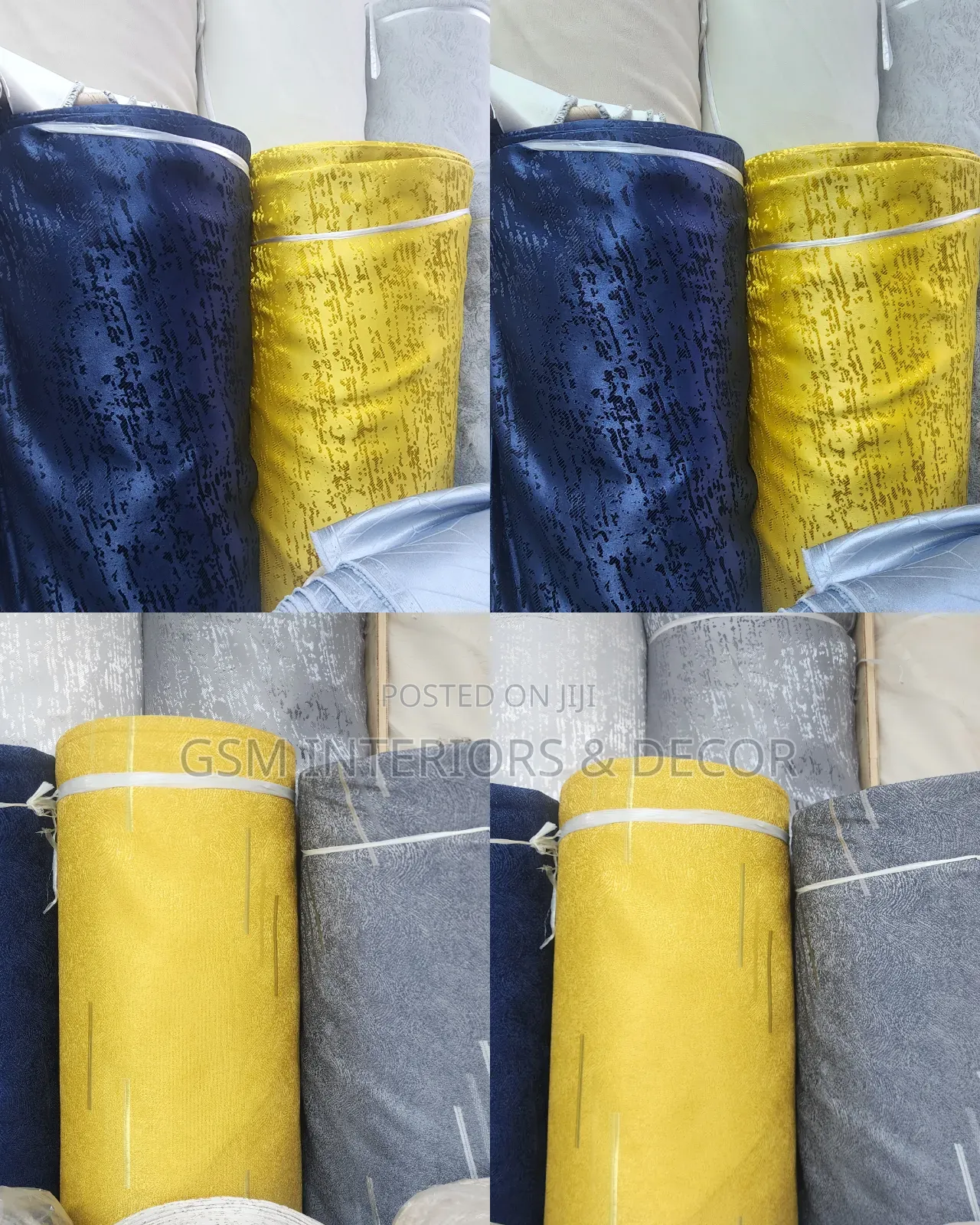 Mustard and Grey Light Curtains