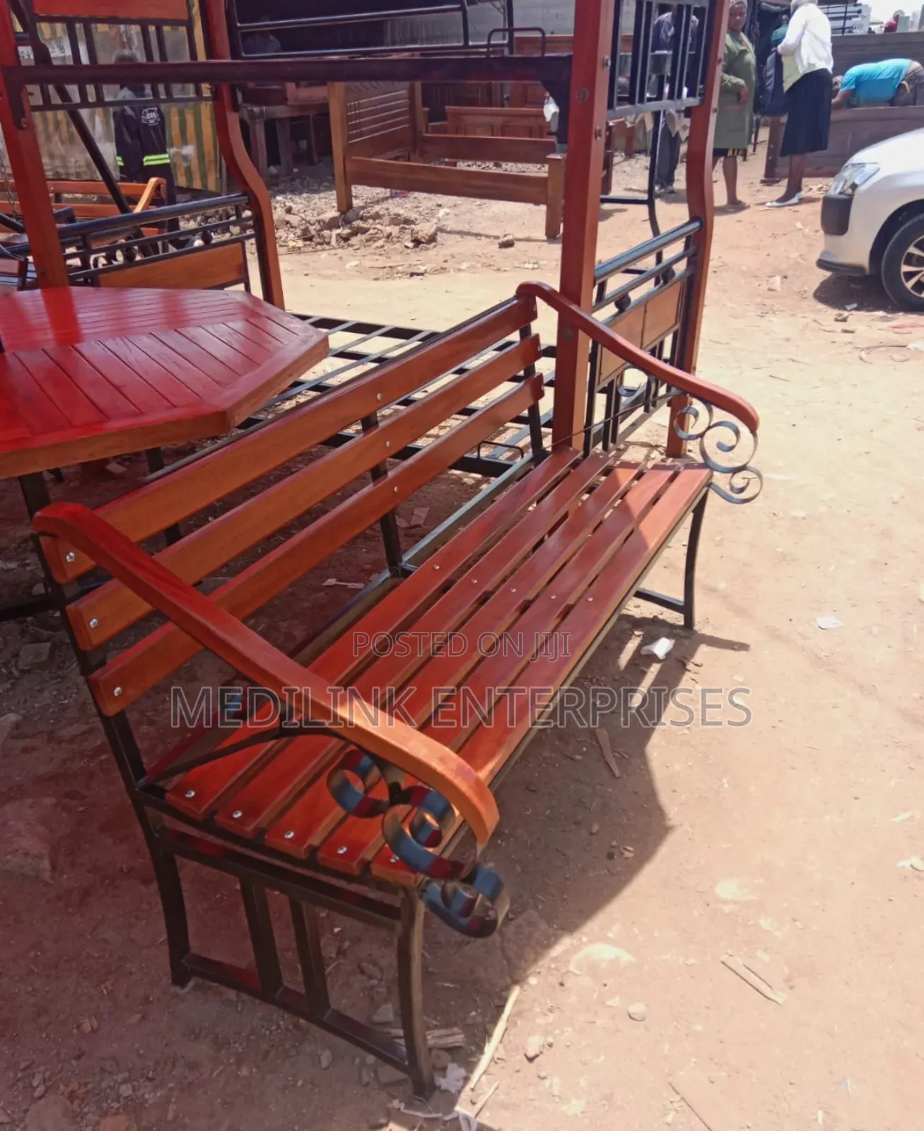 Carrington Metallic Garden Benches 5ft