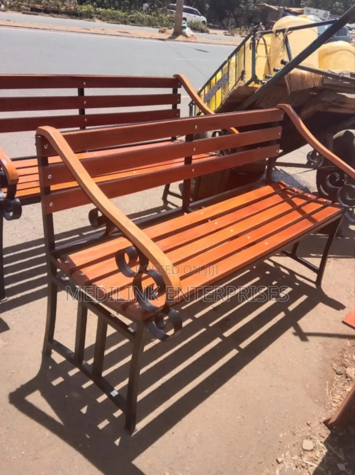 Nova Scotia Outdoor Mahogany Benches
