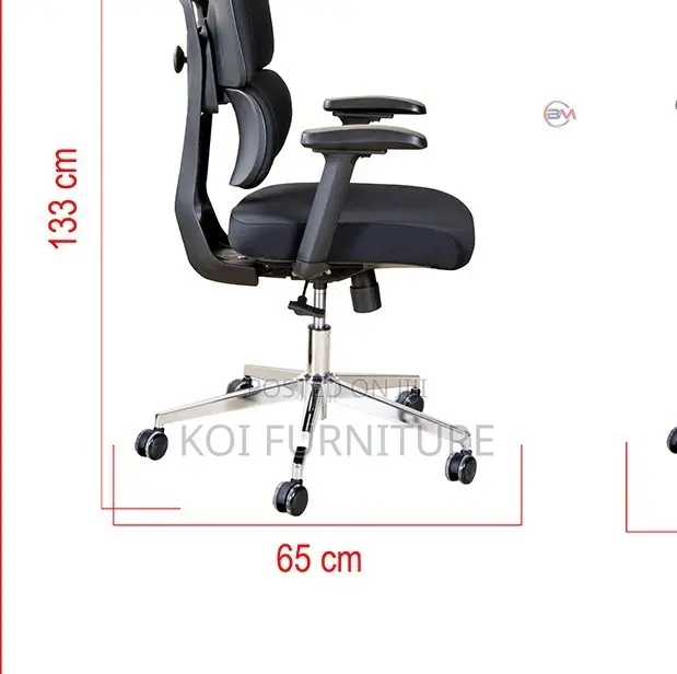 Office Chairs; Ergo Fabric Upholstered Office Chair
