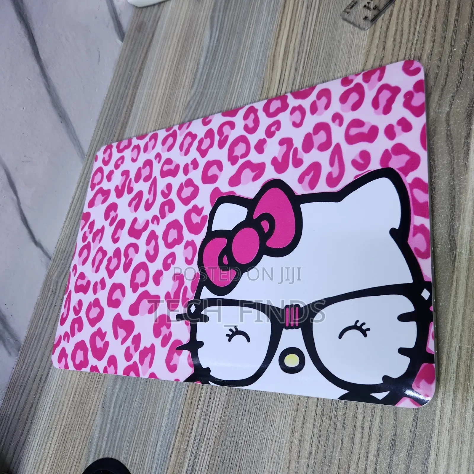 Pink Hello Kitty Leopard Print Laptop Skin