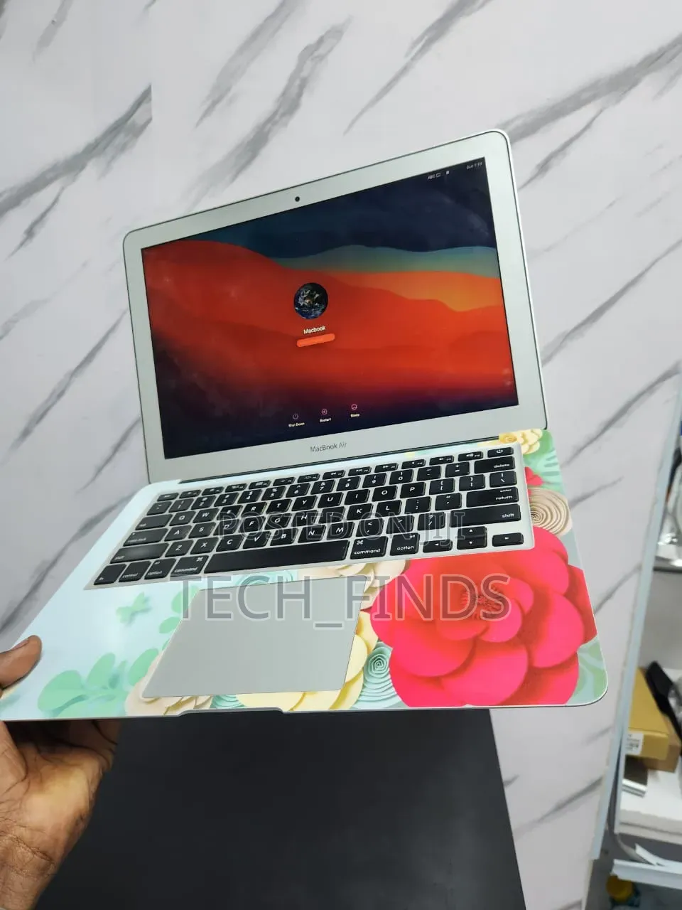 Customized Floral Design Laptop Skin