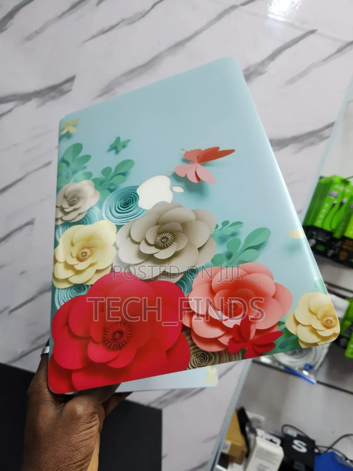 Customized Floral Design Laptop Skin