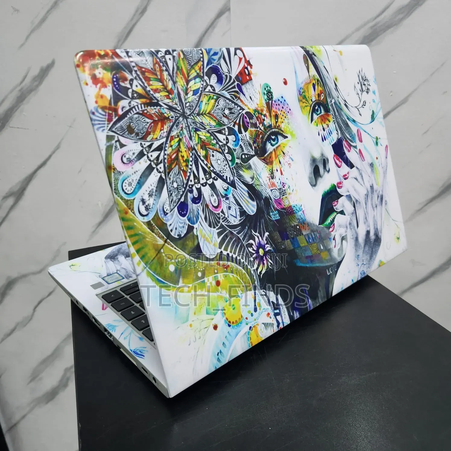 Beautiful Woman Abstract Laptop Skin