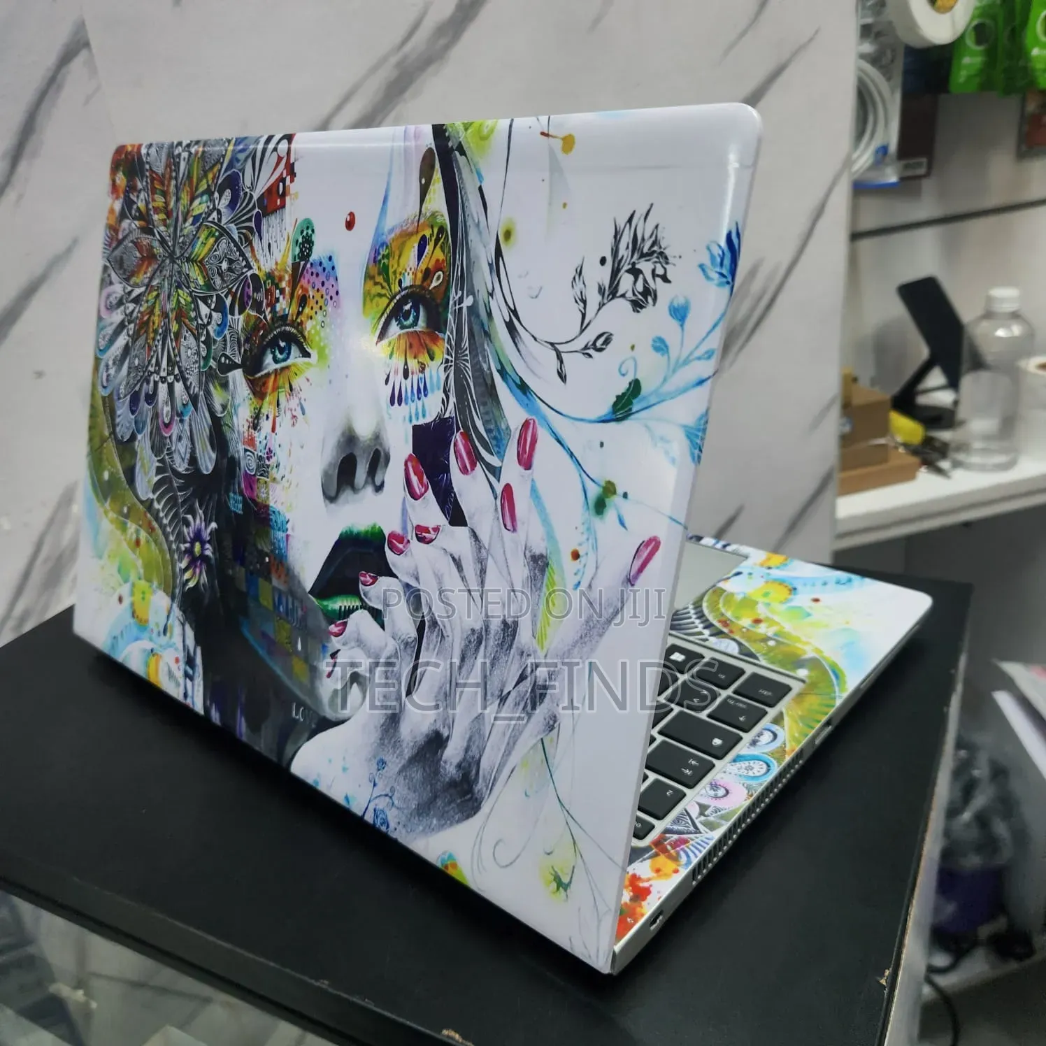 Beautiful Woman Abstract Laptop Skin