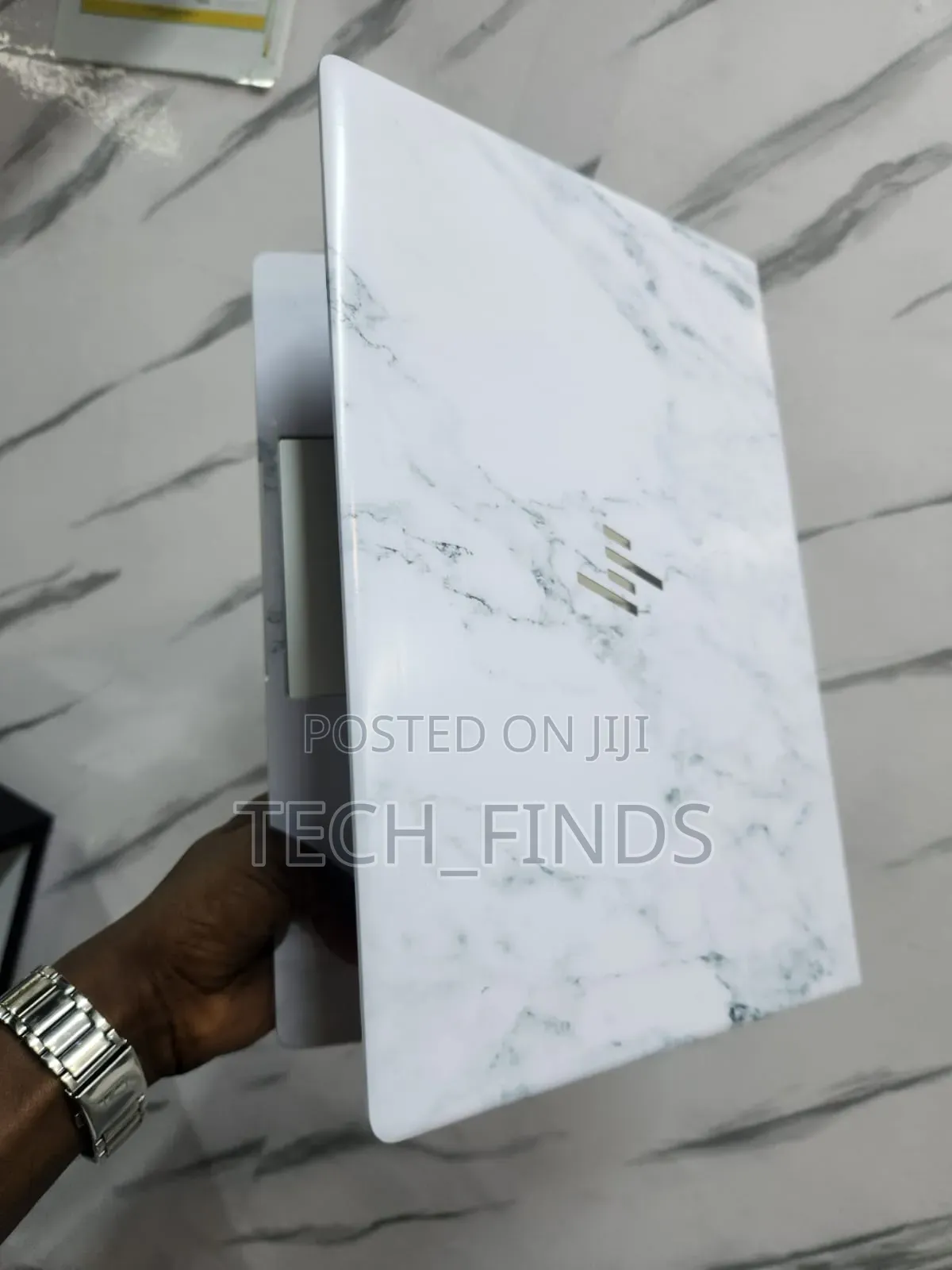 Marble-Patterned Vinyl Laptop Skin
