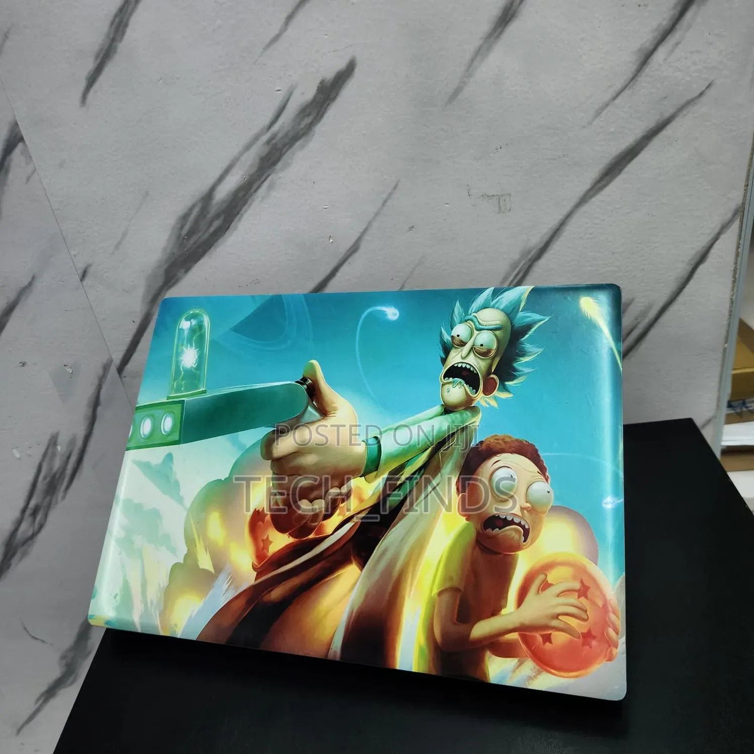 Customized Rick and Morty-Themed Laptop Skin