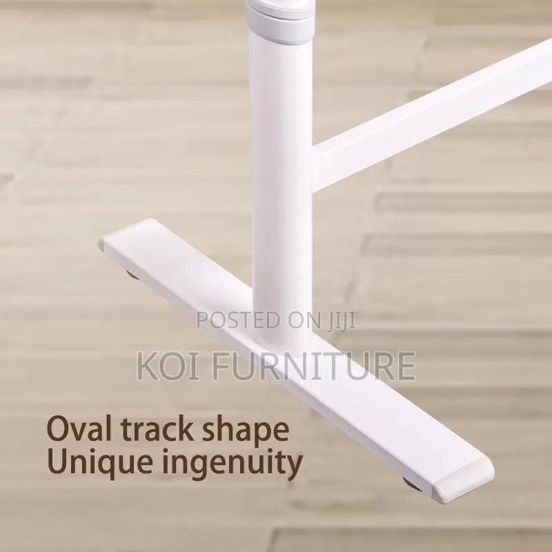 Office Table; Track Dhaped Manual Adjustable Desk With Lifter