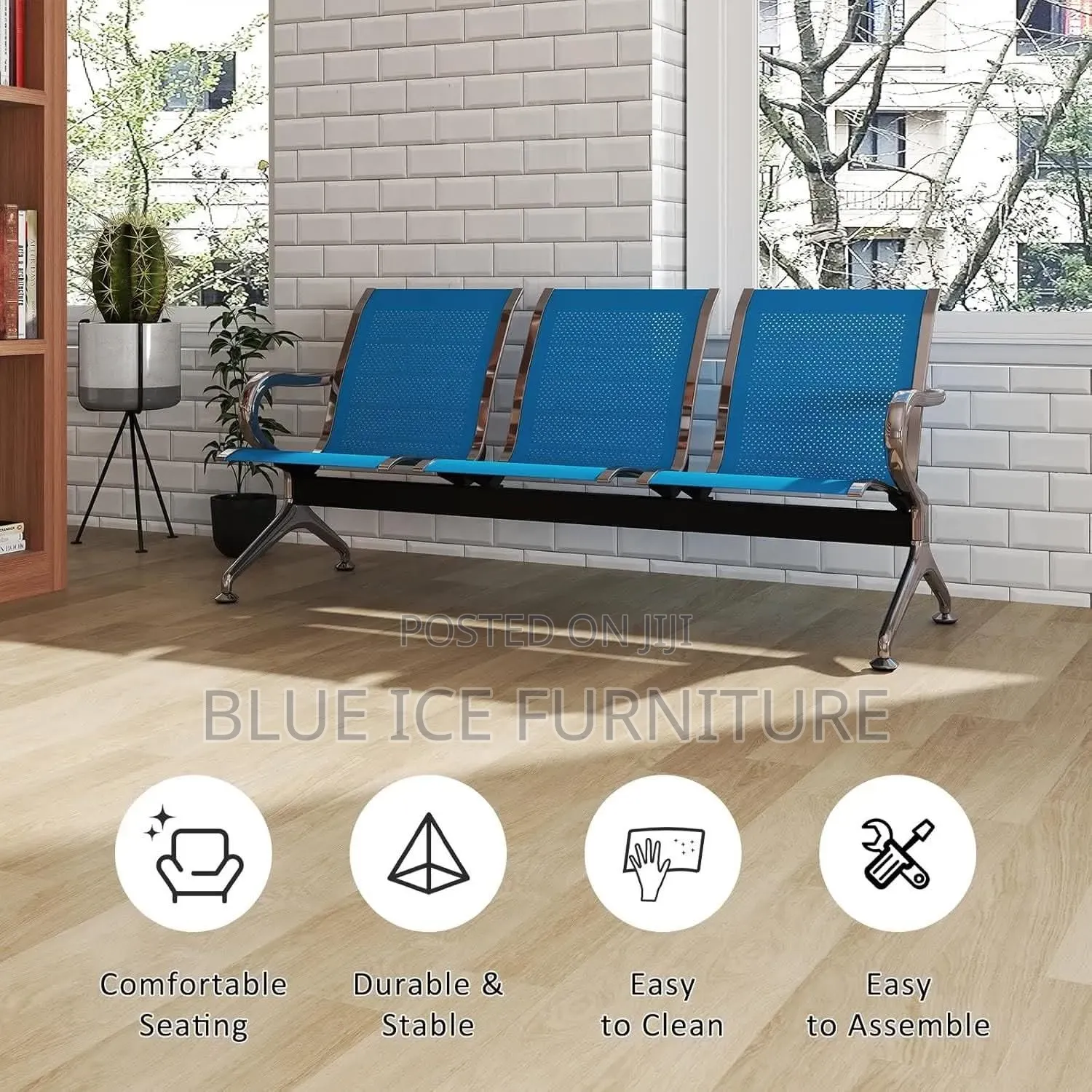 3-Person Waiting Chair