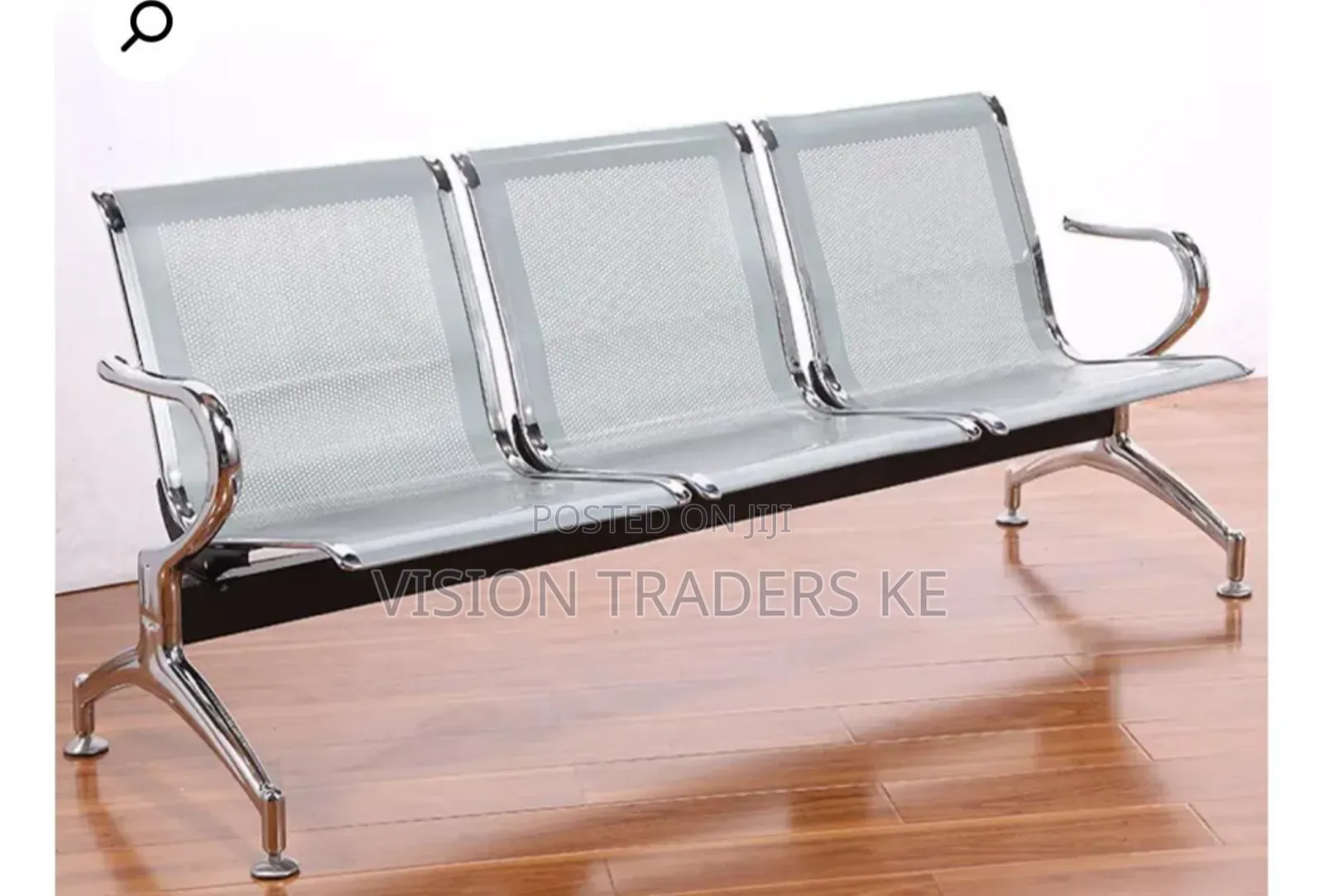 Unassembled 3-Link Non-Padded Waiting Bench