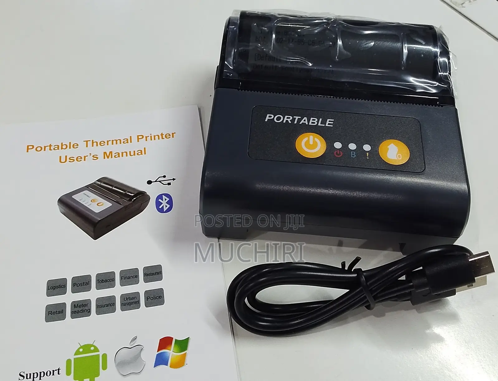 High-Speed 80mm Mobile Bluetooth Thermal Printer