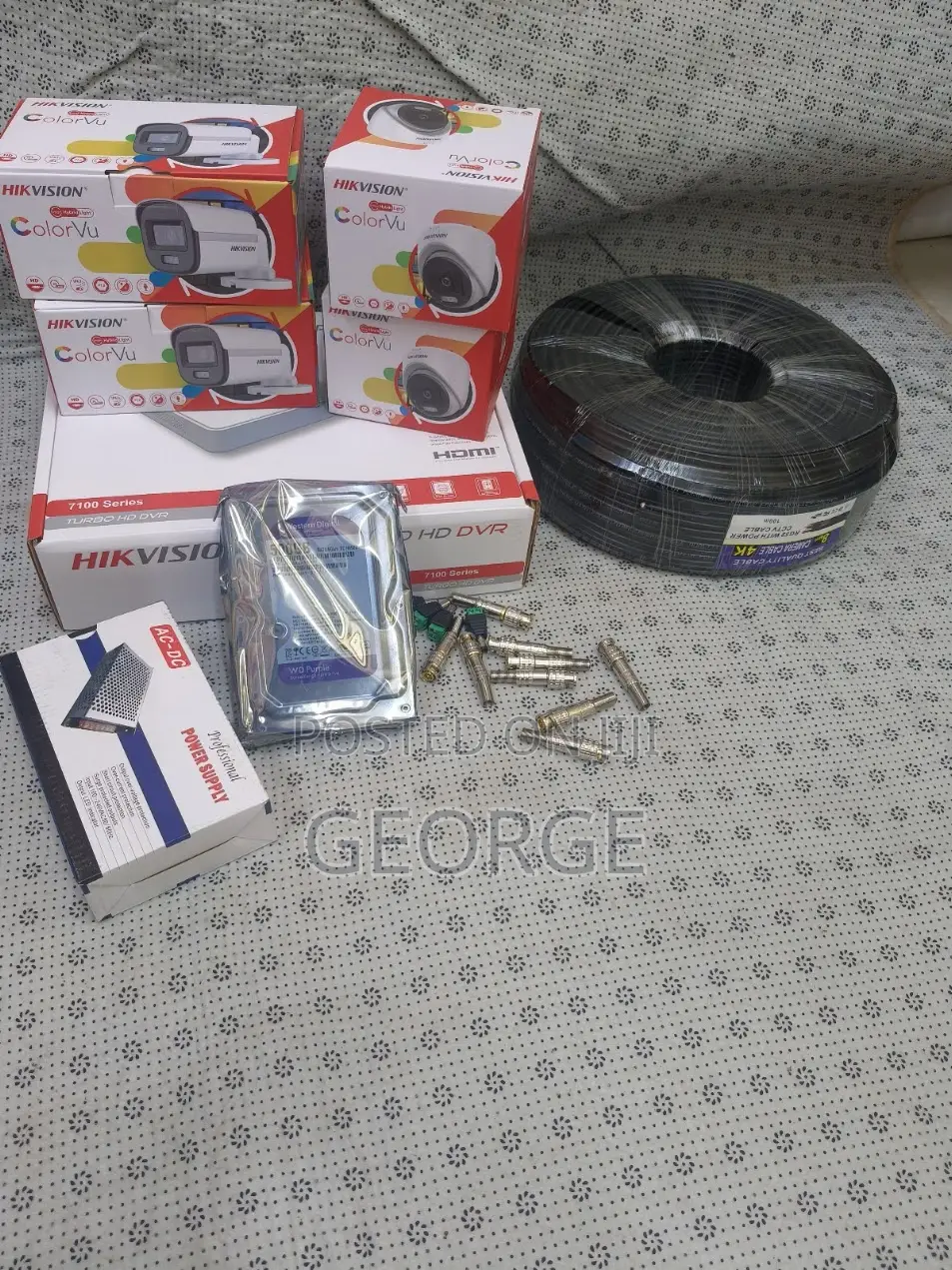 Hikvision 4ch- Complete CCTV Package With All Cables