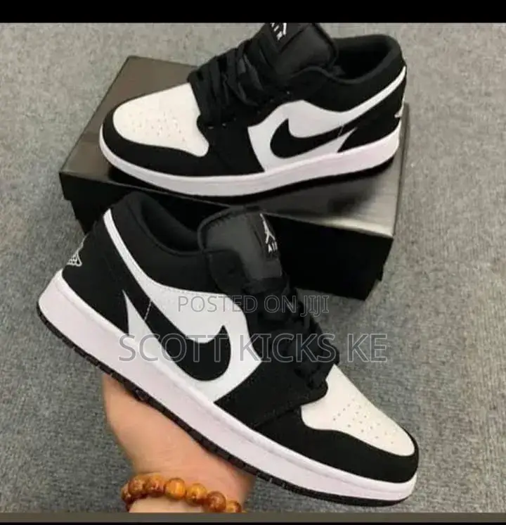 Air Jordan 1 Low Black and White (Suede) Size 36_45
