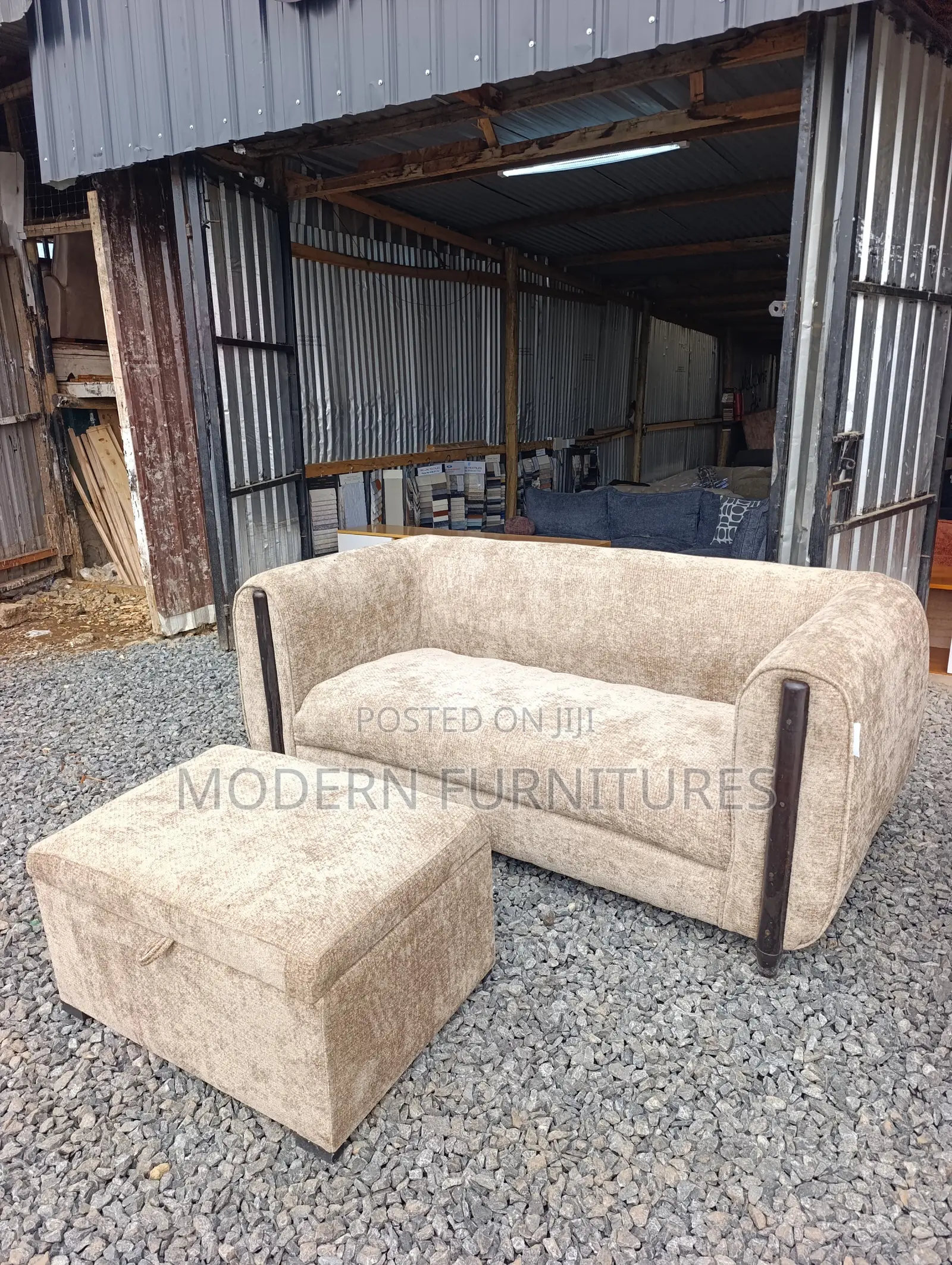 Eversoft 3 Seater Sofa With a Storage Ottoman.3 Seater Sofa