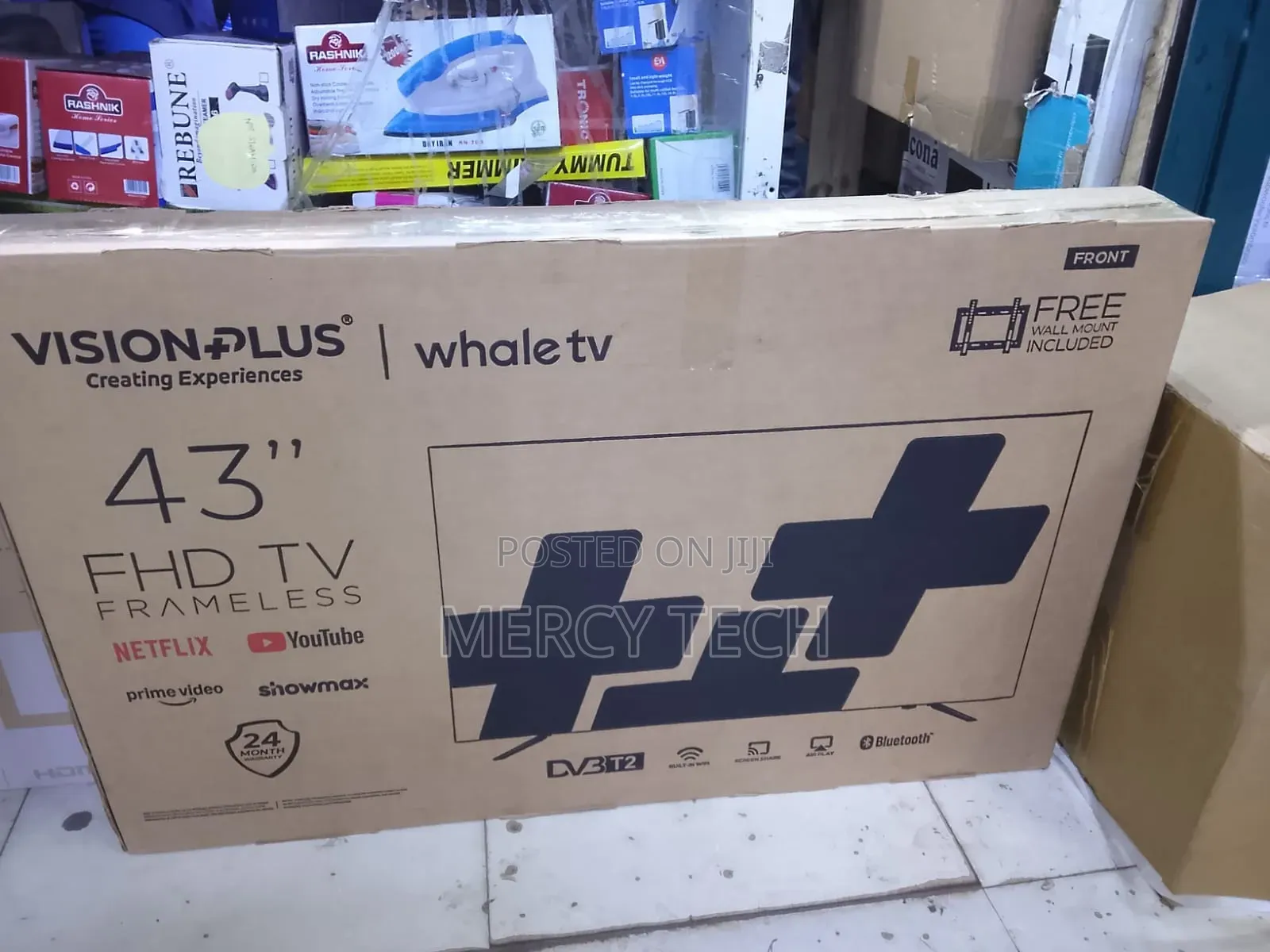Vision Plus 43" FHD Frameless Smart Tv – Whale Tv