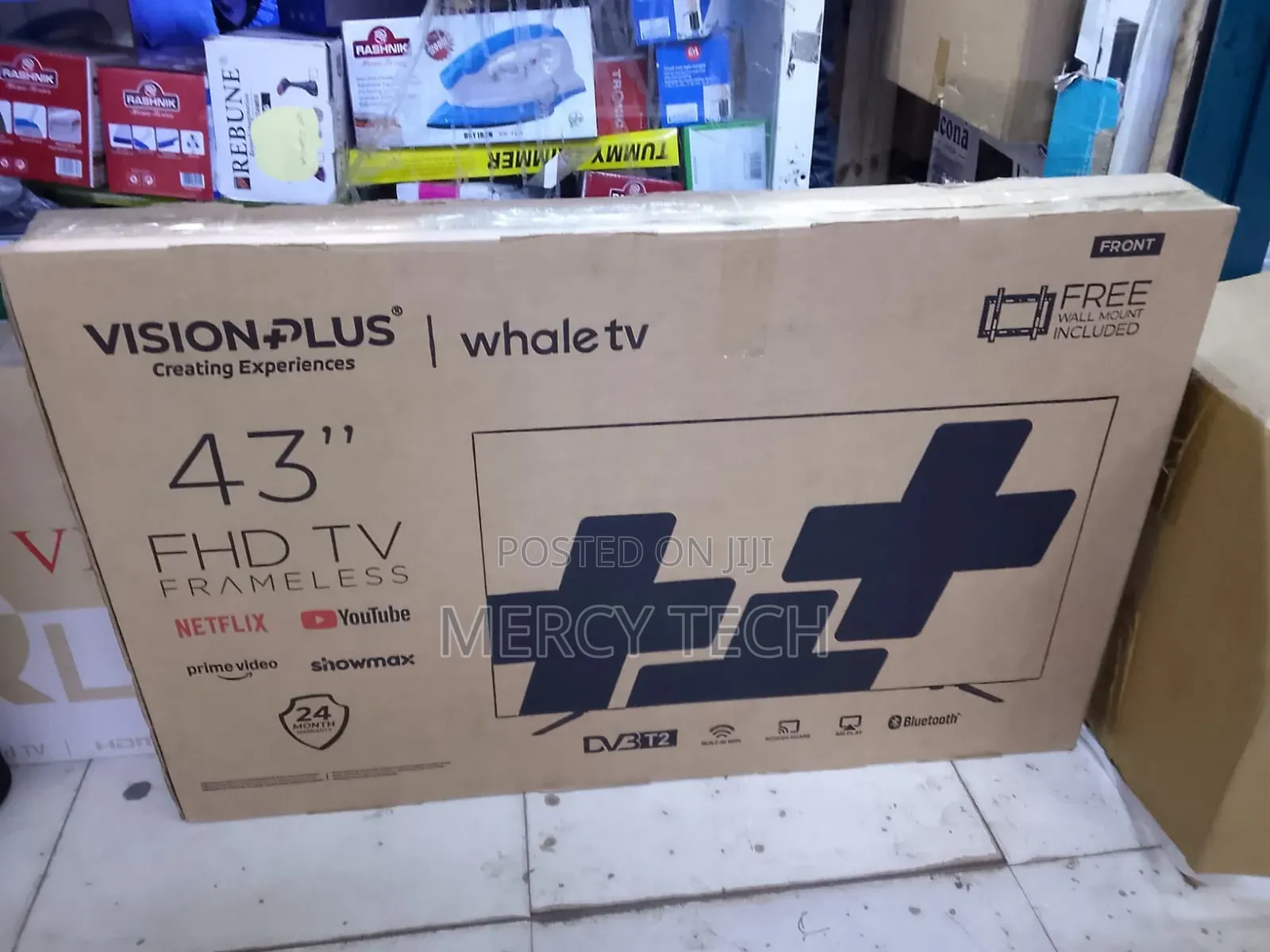 Vision Plus 43" FHD Frameless Smart Tv – Whale Tv