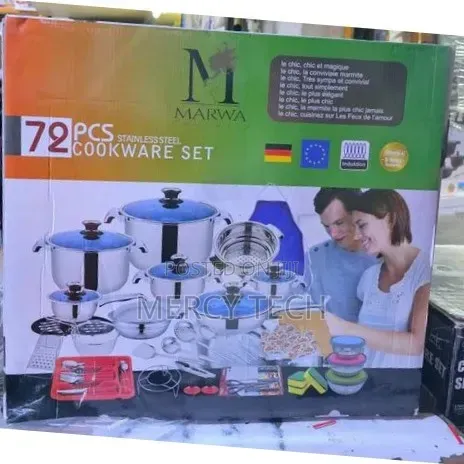 Marwa 72 PCS Stainless Steel Cookware Set