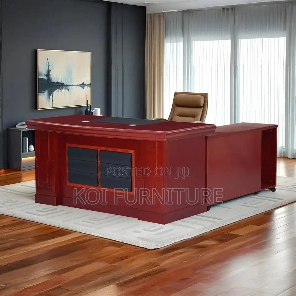 Office Desk; Ertgio 1.8m Vatee Resolute Mahogany Executive Desk