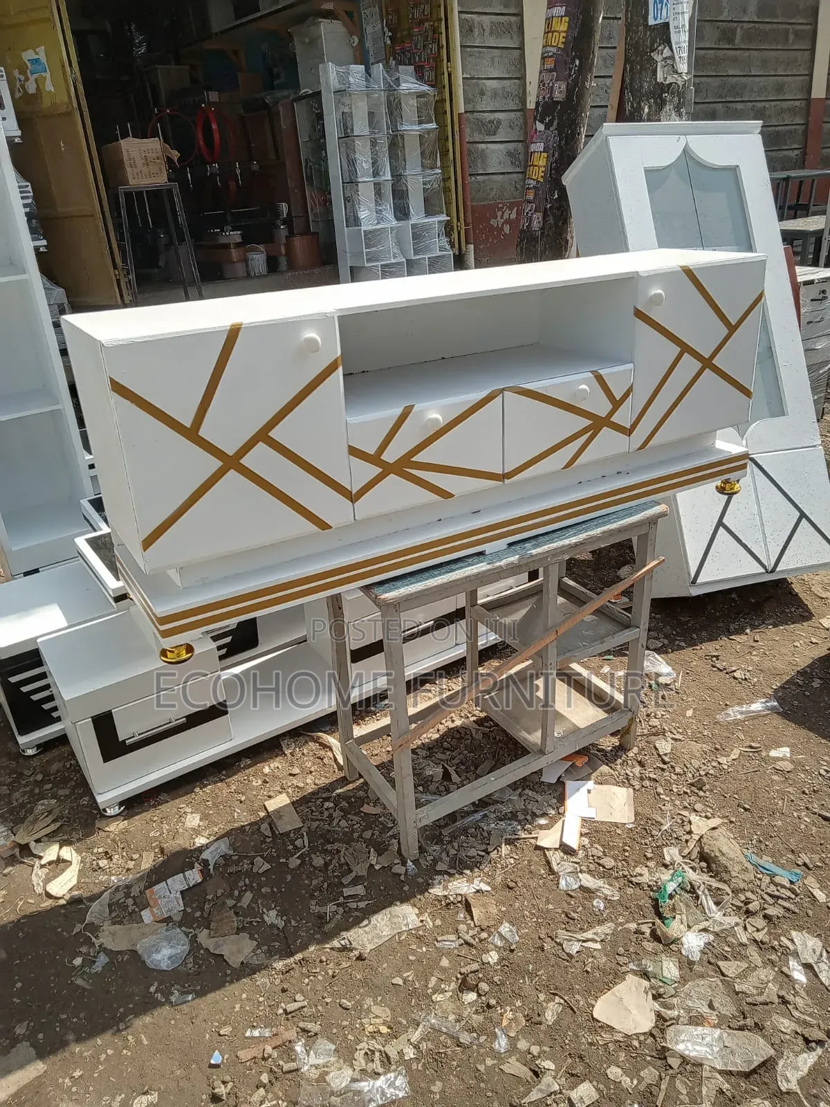 White Top Tv Stand