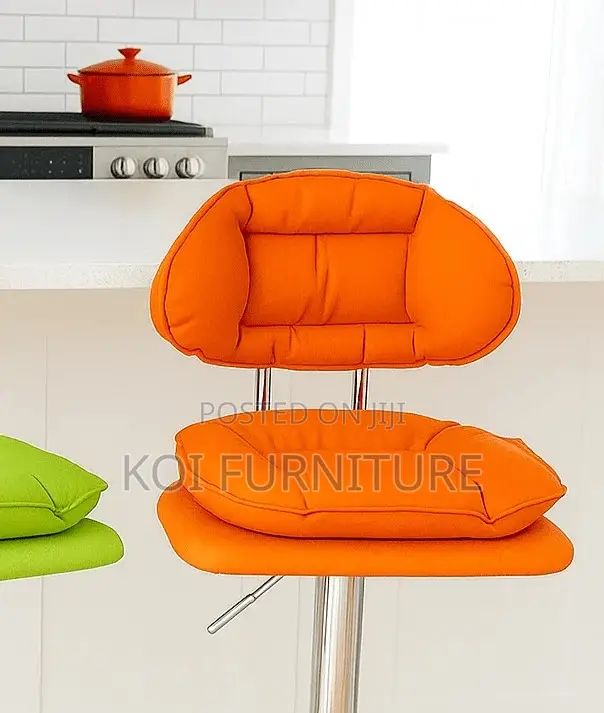 Barstools; Blarrae Leather Adjustable Barstools