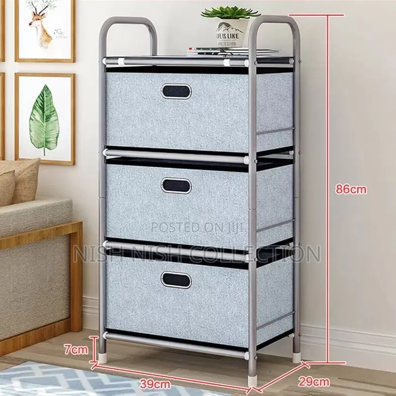 *Multipurpose Storage Rack With Drawers