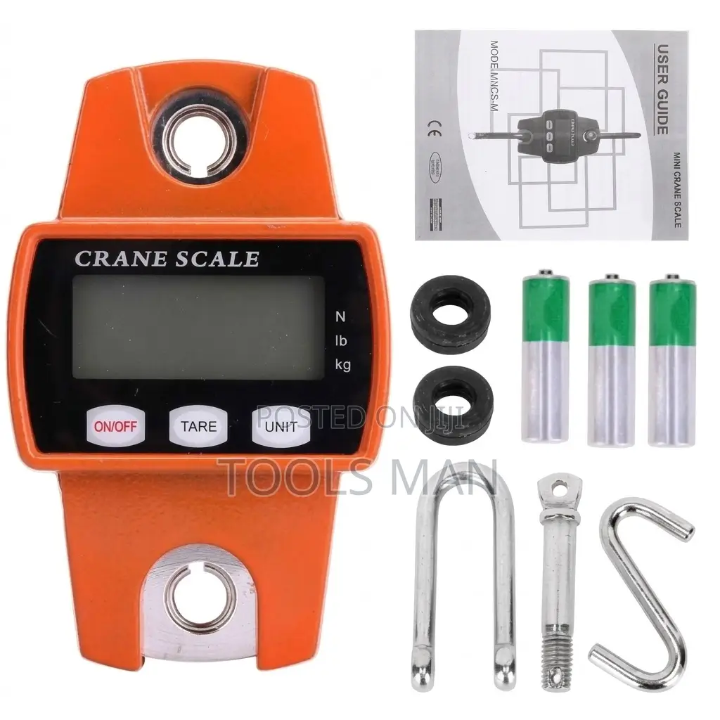 300kg Digital Mini Crane Scale - Heavy Duty Portable Hanging Scale